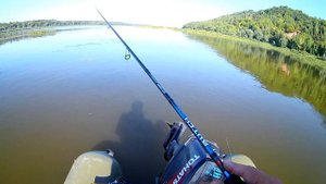 Щука на перекате!Давно не было такого клева!Tsuribito Dead Minnow 90SS и Jerk Pop 90F!