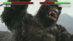 King Kong vs. Skullcrawler WITH HEALTHBARS | Full Final Battle | HD | Kong: Skull Island