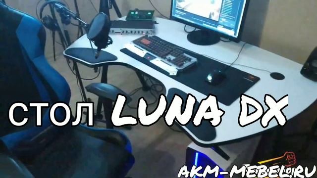 Игровой компьютерный стол LUNA DX COMFORT (модель 2019 года) смотреть онлайн