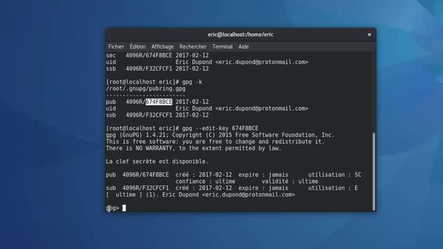 GPG (Partie 1) - Créer une paire de clef GPG/PGP смотреть онлайн