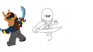 Лего Ниндзяго . Рисуем