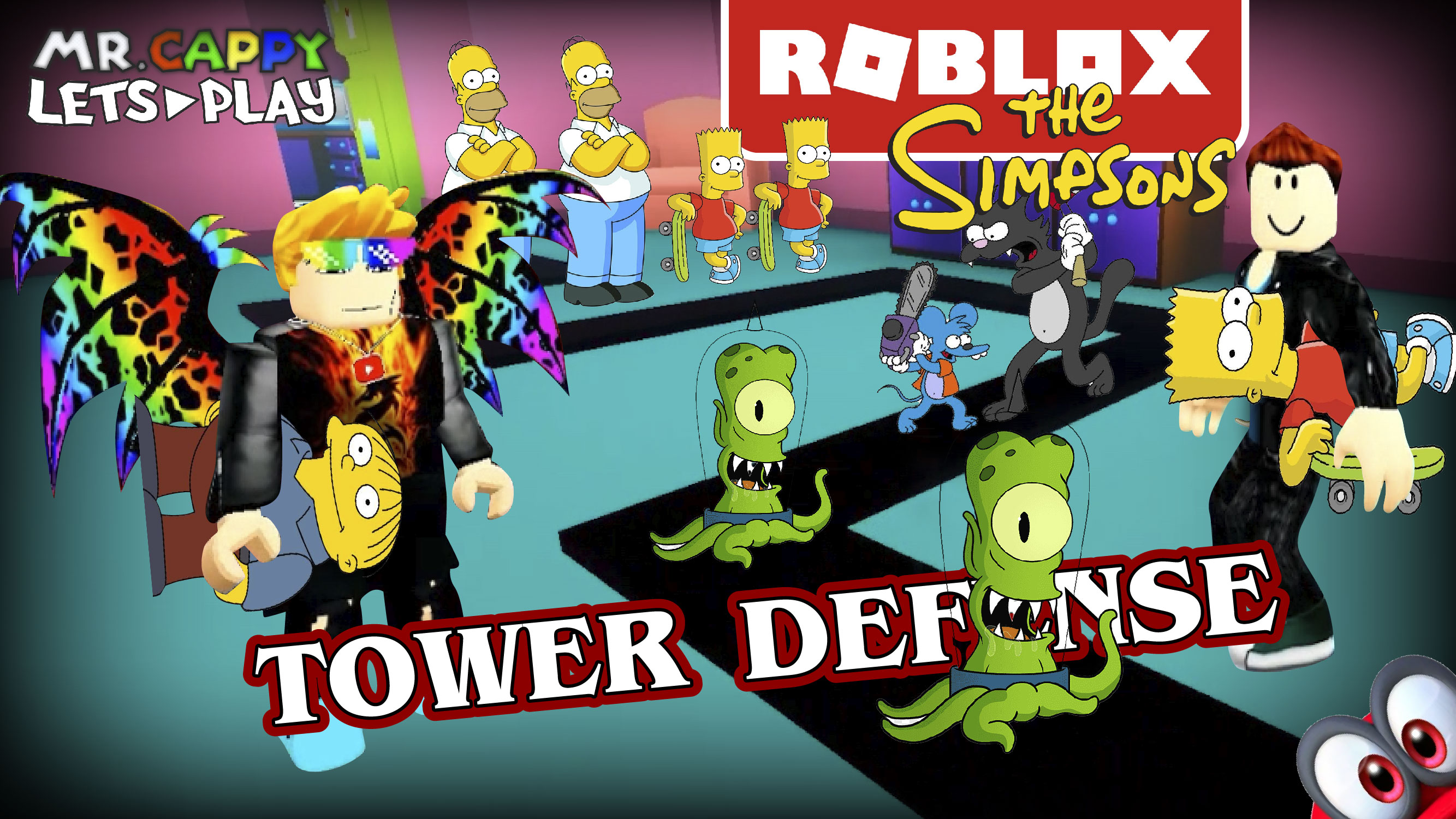 Roblox. The Simpsons Tower Defense. Mr.Cappy