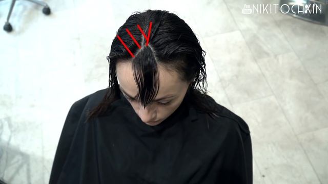 the most popular bang - haircut tutorial