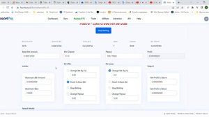 Выигрышная стратегия игры Dice в FaucetPay  кошельке