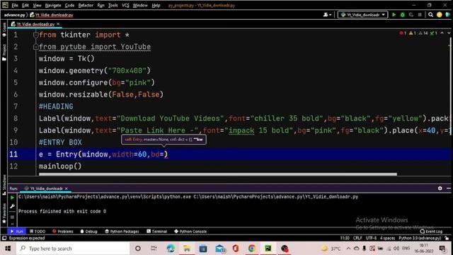 YouTube Video Downloader | Build Your Own - Python Project