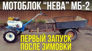 Наш "СИНИЙ ДРУГ" | мотоблок "Нева" МБ-2 | прицеп-самосвал для мотоблока