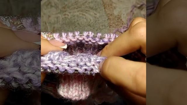 Загиб (отворот) в вязаных вещах смотреть онлайн