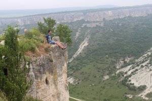 КРЫМ. Свято-Успенский мужской монастырь и пещерный город Чуфут-Кале