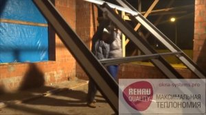 Фасадное остекление коттеджа. Фасадные конструкции Alutech f50