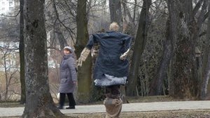ПРАНК ПУГАЛО. Пугало пугает и развлекается