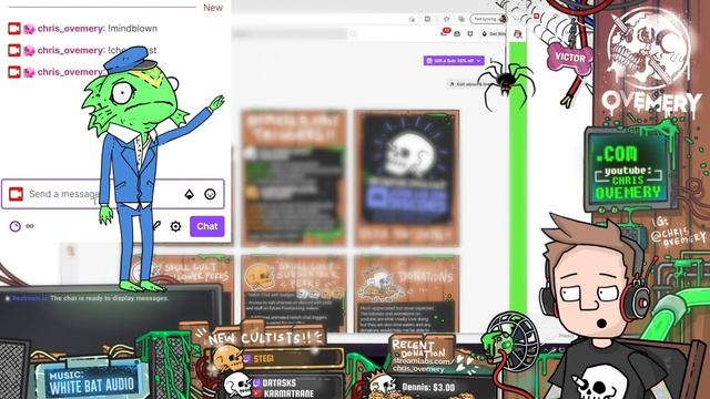 MY ANIMATED TWITCH STREAM SETUP - Vtube avatar, animated overlays, custom alerts, chat triggers etc смотреть онлайн