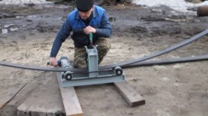 ТПТ-06Э, гибка двух труб 40х20х2 для теплицы