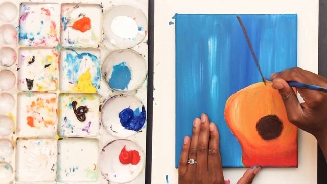 How to Paint a Guitar for Beginners || Speed Painting Tutorial смотреть онлайн