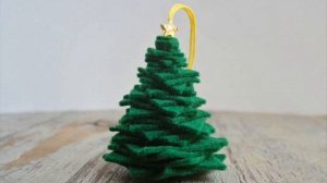 МК - елочки из фетра своими руками //// Christmas trees made of felt with their hands