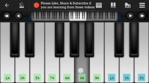 Teri Meri (Bodyguard) - Mobile Perfect Piano Tutorial