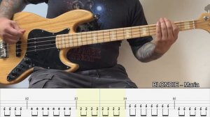 BLONDIE - Maria [BASS COVER + TAB]