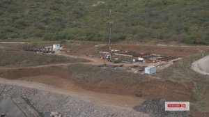 Highway Tunnel Construction Site in Santiago del Teide on Tenerife.