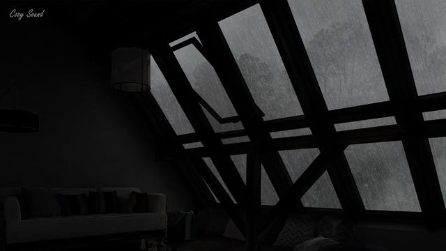 Rain on Roof & Thunder Sounds | Heavy Rain Sounds for Sleeping in a Murky Day смотреть онлайн