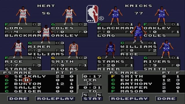 NBA Action '94 (Sega Genesis) смотреть онлайн