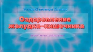 Оздоровление желудка-кишечника. Без музыки. Универсальный. (Сытин).
