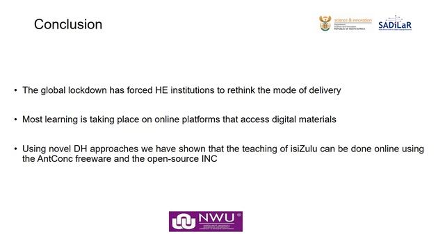 Prof Langa Khumalo (SADiLaR) Using corpora in online isiZulu language teaching (SALN webinar) смотреть онлайн