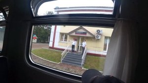 Детская железная дорога в Хабаровске. Тут все по взрослому. Попали под ливень.