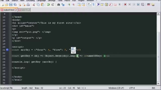 Функциональное программирование JavaScript: связка Object.keys() и map()