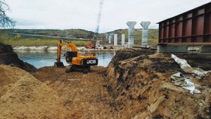 Трасса М-12 "Москва-Казань", строительство моста через р. Сура в Чувашии