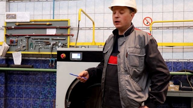 Обзор промышленных стиральных машин "Вязьма" c окрашенными облицовками и контроллером МСУ-500. смотреть онлайн