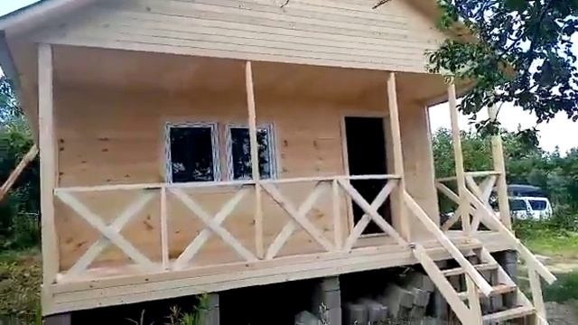 Строительство дачи 6х6 с террасой под ключ в Набережных Челнах