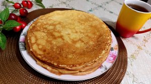 БЛИНЫ НА ТОПЛЁНОМ МОЛОКЕ С ГАЗИРОВАННОЙ ВОДОЙ😋👍🥞