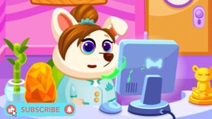 Истории для детей про Арину в игре с песиком Duddu в салоне красоты! Виртуальный друг Дуду