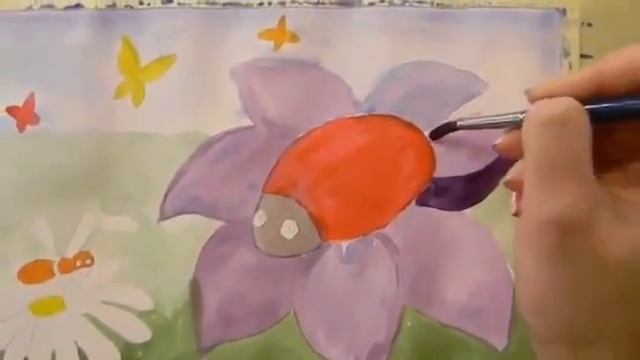 15 Ирина Колобова Рисуем летний луг смотреть онлайн