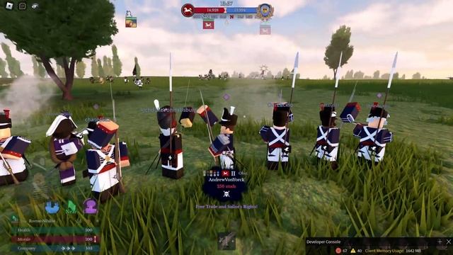Roblox Napoleonic Wars | United States Army | NCO Lead Battle смотреть онлайн