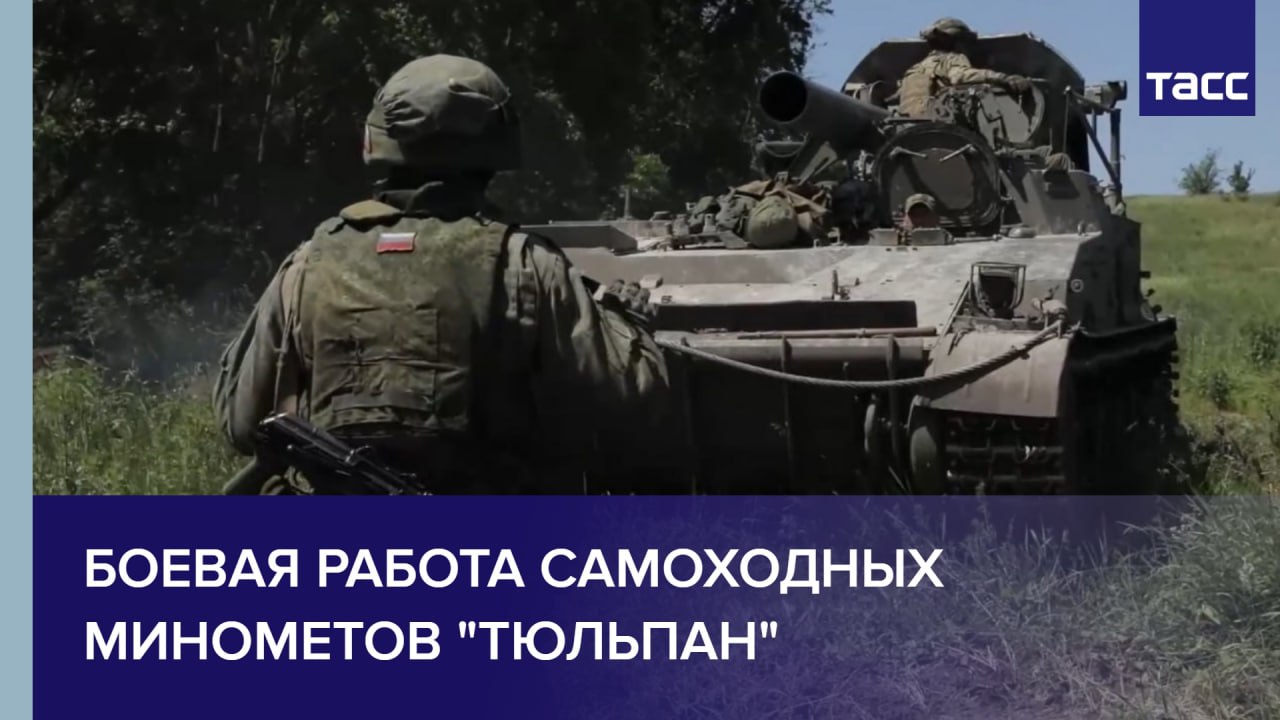 Боевая работа самоходных минометов "Тюльпан"