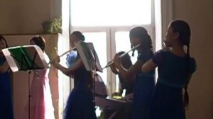 Флейта. Ансамбль флейтистов ВШМ. Айлия Саввинова.