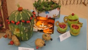 Детские осенние поделки из тыквы