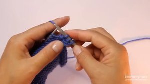 Второй способ вязания изнаночной петли - классический