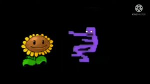 Фиолетовый человек танцует под Трек из Plants vs Zombie