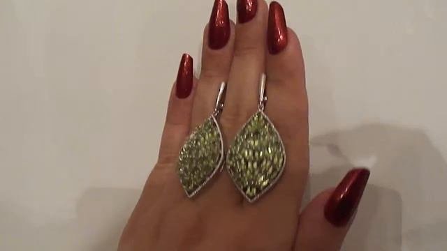 Серьги хризолиты
