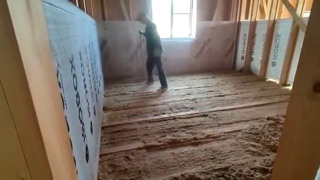 Как быстро утеплить пол растительной эковатой? смотреть онлайн