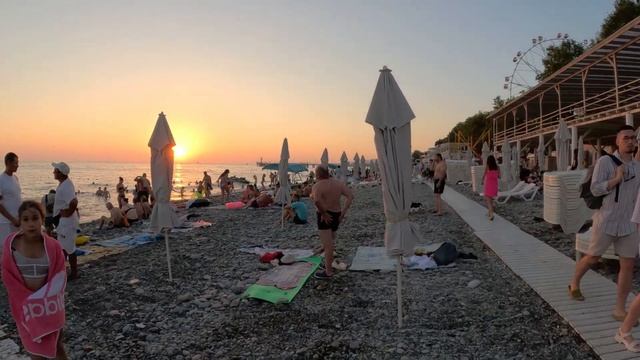 Лазаревское августовским вечером! 2023г.?ЛАЗАРЕВСКОЕ СЕГОДНЯ?СОЧИ. смотреть онлайн