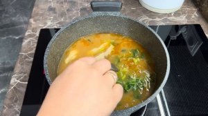 Сиряги-тямури Корейский суп с листьями пекинской капусты (сиряги)