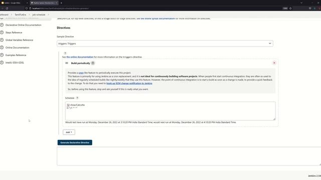 Jenkins in Tamil 32 how to schedule the job in jenkins  |  Jenkins for Beginners Tamil | DevOps