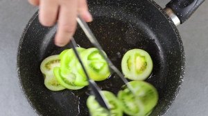 Маринованные зеленые помидоры жареные! Необычный быстрый рецепт