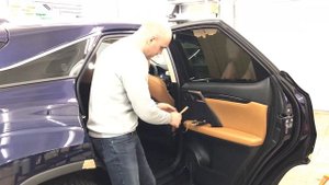 Что ЭТО в новом Lexus RX? Где кожа? Как снять обшивку двери на Лексус РХ 300 2019 рестайлинг