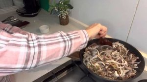 Папоротник с мясом- вкуснее грибов!고사리.