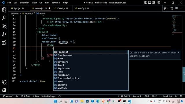 To-Do List Using React Native Expo And Firebase | CRUD Operations | React Native Tutorial | JS смотреть онлайн