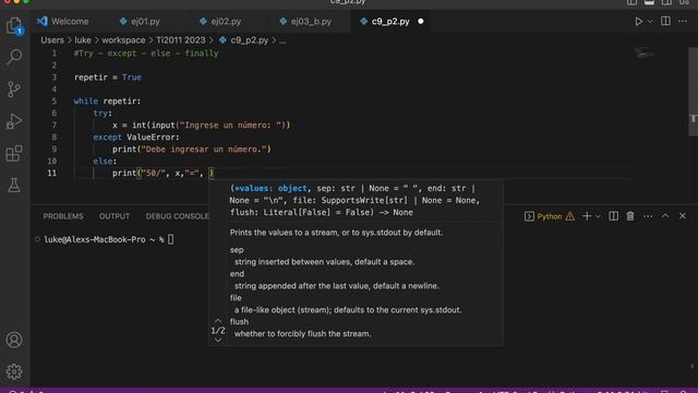 TI2011- Bloques try except else finally en Python смотреть онлайн
