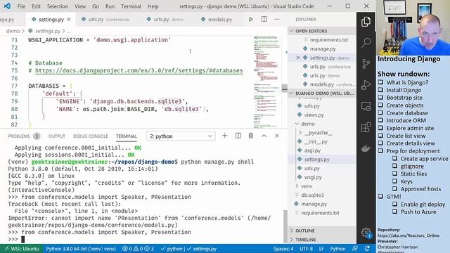 Getting Started with Django смотреть онлайн